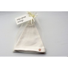 Babymutsje | Wit | Met logo